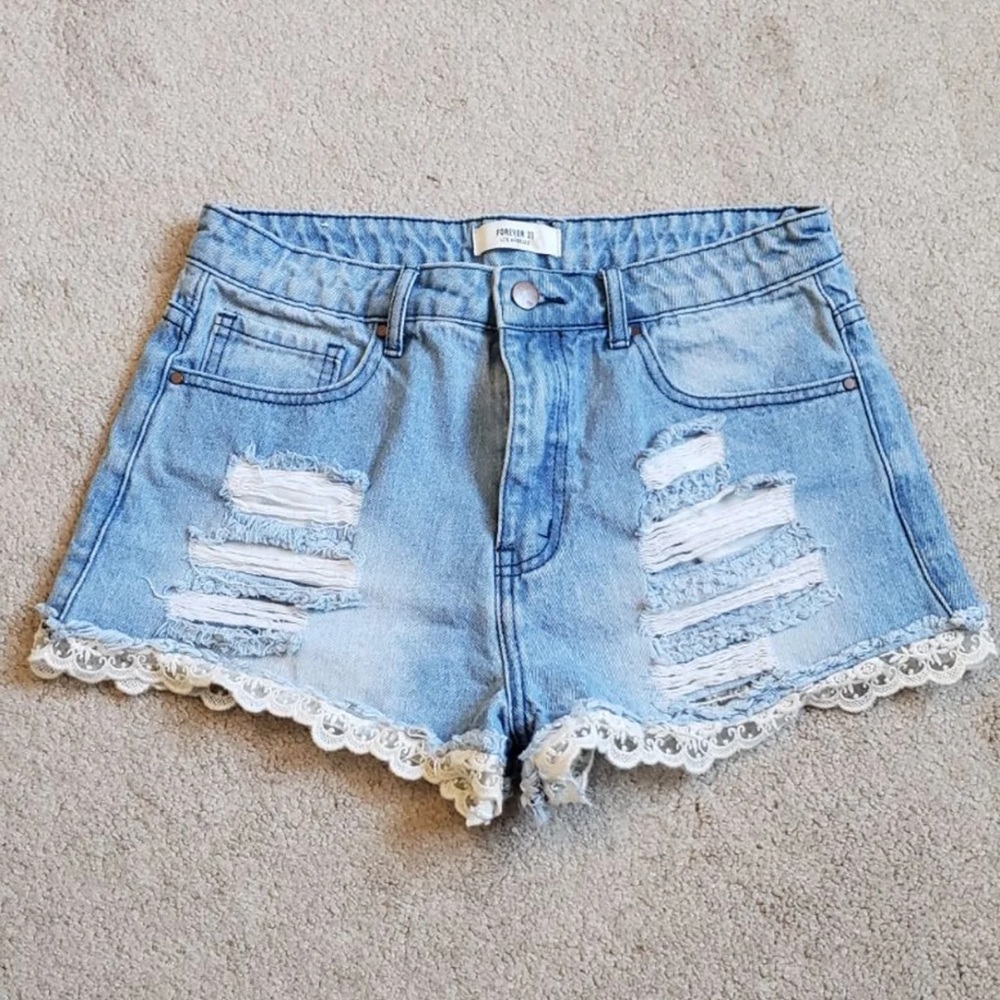 High Waisted Jean Shorts